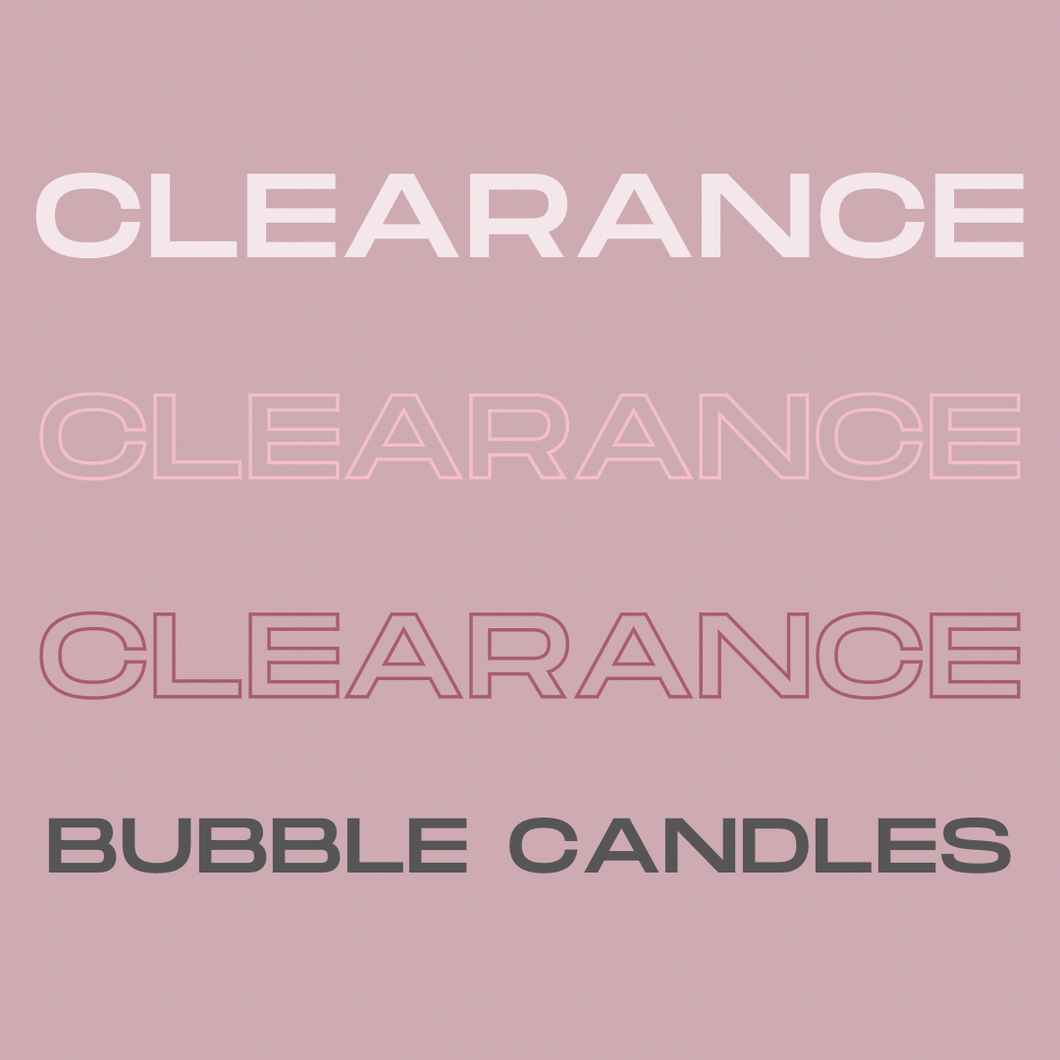 The Danelles  Clearance Bubble Candles